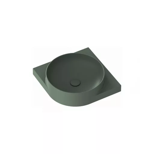 Yard 45 C kerámiamosdó Grey Green, túlfolyó furat nélkül