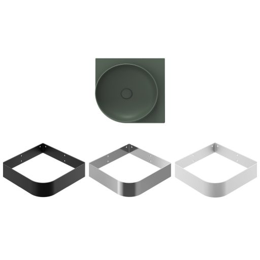 Yard 45 C kerámiamosdó Grey Green, túlfolyó furat nélkül