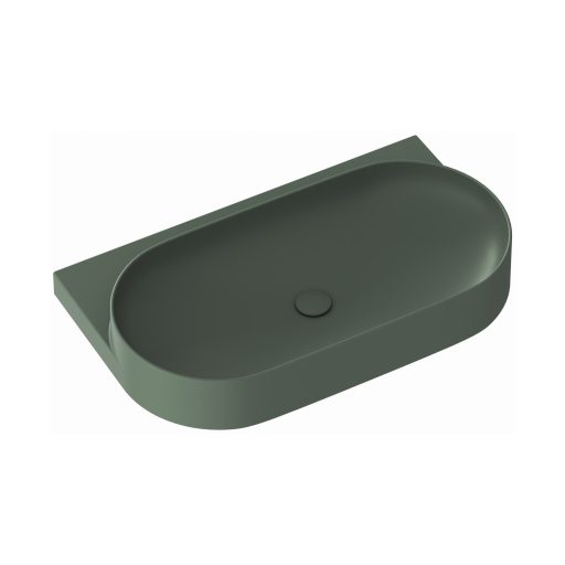 Yard 80 kerámiamosdó Grey Green, túlfolyó furat nélkül