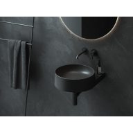   Yard 40 kerámiamosdó matt fekete, túlfolyó furat nélkül