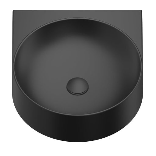 Yard 40 kerámiamosdó matt fekete, túlfolyó furat nélkül