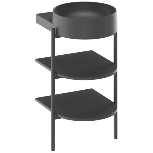 Yard 40 kerámiamosdó matt fekete, túlfolyó furat nélkül