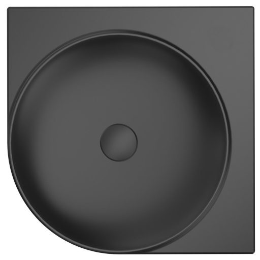 Yard 45 C kerámiamosdó matt fekete, túlfolyó furat nélkül