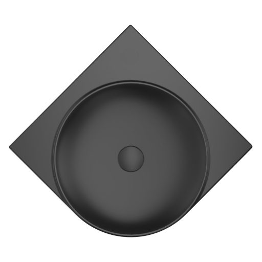 Yard 45 C kerámiamosdó matt fekete, túlfolyó furat nélkül