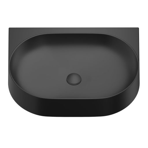 Yard 60 kerámiamosdó matt fekete, túlfolyó furat nélkül