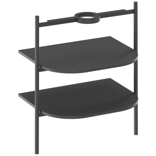 Yard 60 kerámiamosdó matt fekete, túlfolyó furat nélkül