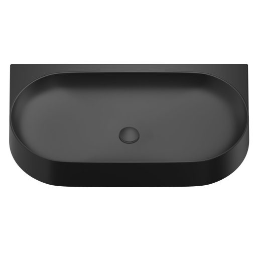 Yard 80 kerámiamosdó matt fekete, túlfolyó furat nélkül
