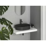 Ceramic Slim Shelf O 55 kerámiamosdó matt fekete