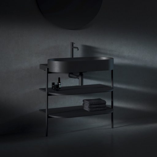 Yard 80 kerámiamosdó matt fekete