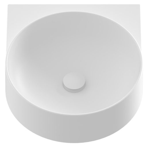 Yard 40 kerámiamosdó, matt fehér, túlfolyó furat nélkül