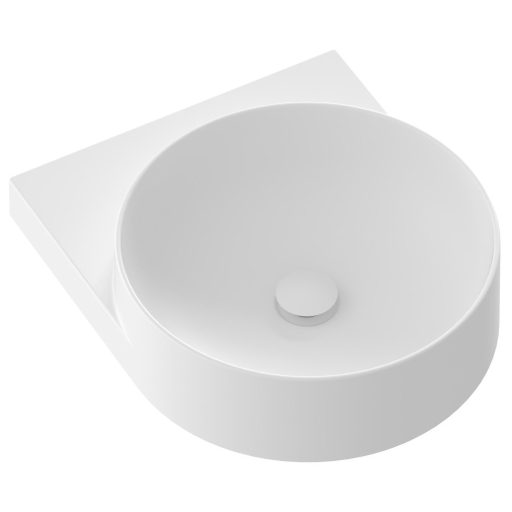 Yard 40 kerámiamosdó, matt fehér, túlfolyó furat nélkül