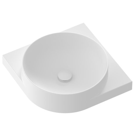 Yard 45 C kerámiamosdó, matt fehér, túlfolyó furat nélkül