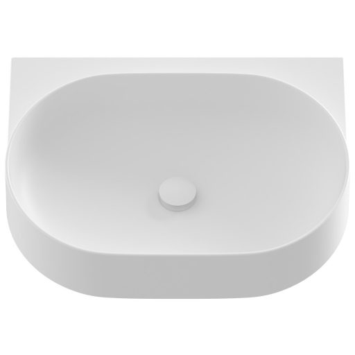 Yard 60 kerámiamosdó, fehér, túlfolyó furat nélkül