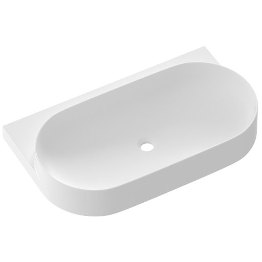 Yard 80 kerámiamosdó, matt fehér, túlfolyó furat nélkül