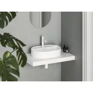 Ceramic Slim Shelf O 55 kerámiamosdó matt fehér