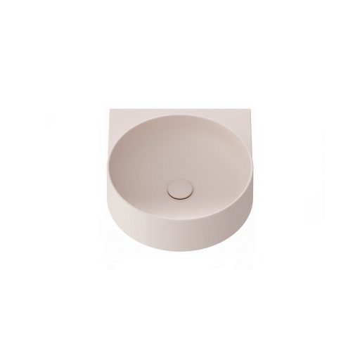 Yard 40 kerámiamosdó Alabaster Pink, túlfolyó furat nélkül