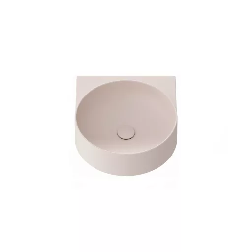 Yard 40 kerámiamosdó Alabaster Pink, túlfolyó furat nélkül