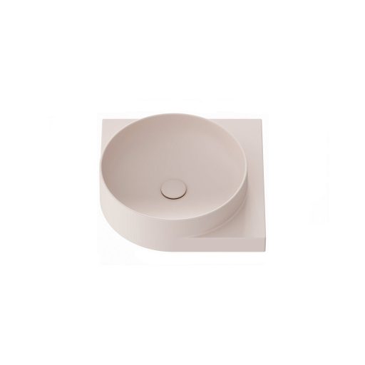 Yard 45 C kerámiamosdó Alabaster Pink, túlfolyó furat nélkül