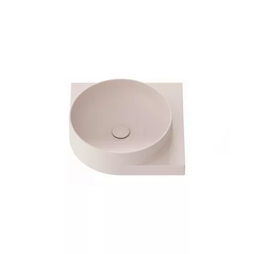 Yard 45 C kerámiamosdó Alabaster Pink, túlfolyó furat nélkül