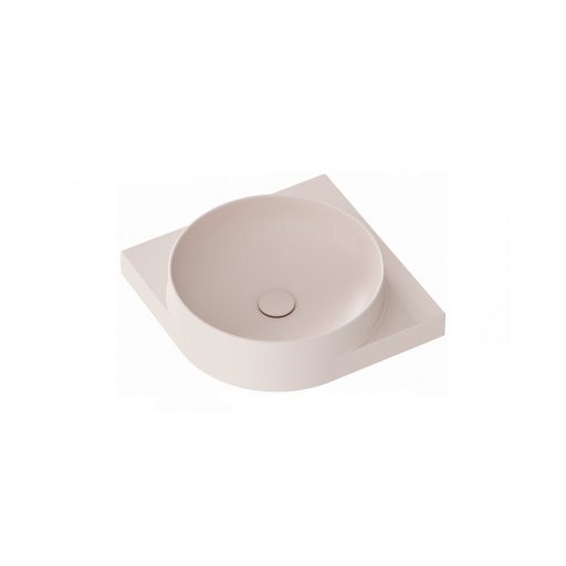 Yard 45 C kerámiamosdó Alabaster Pink, túlfolyó furat nélkül