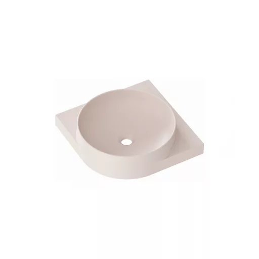 Yard 45 C kerámiamosdó Alabaster Pink, túlfolyó furat nélkül
