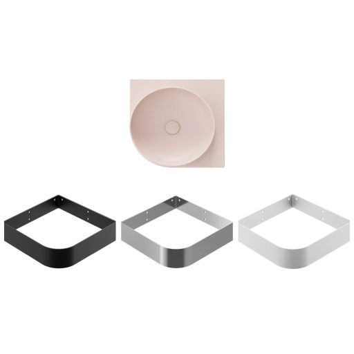 Yard 45 C kerámiamosdó Alabaster Pink, túlfolyó furat nélkül