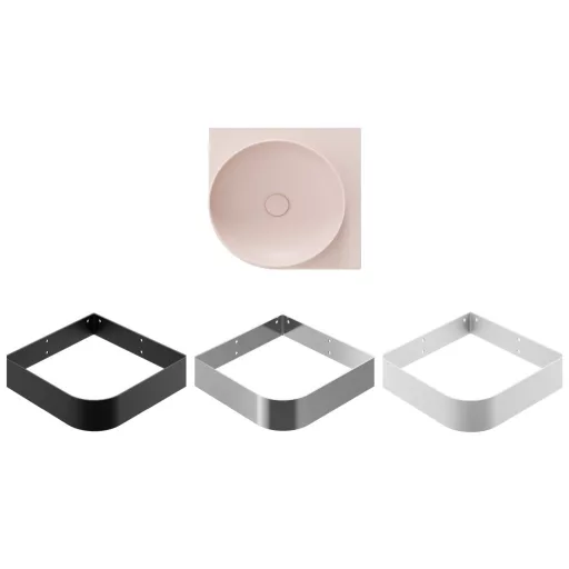 Yard 45 C kerámiamosdó Alabaster Pink, túlfolyó furat nélkül