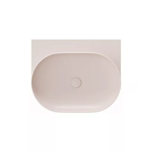 Yard 60 kerámiamosdó Alabaster Pink, túlfolyó furat nélkül
