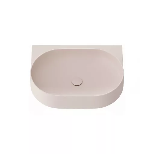 Yard 60 kerámiamosdó Alabaster Pink, túlfolyó furat nélkül