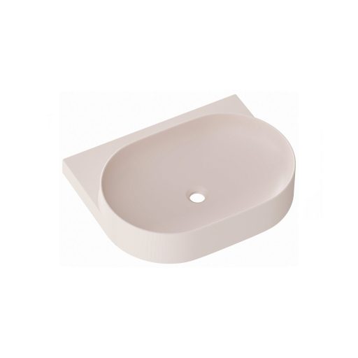 Yard 60 kerámiamosdó Alabaster Pink, túlfolyó furat nélkül