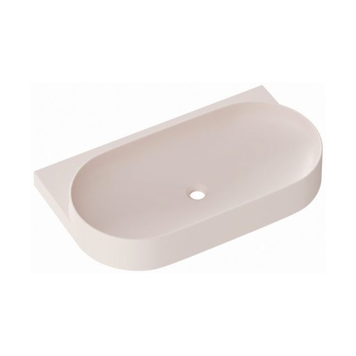 Yard 80 kerámiamosdó Alabaster Pink, túlfolyó furat nélkül