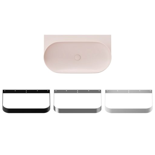 Yard 80 kerámiamosdó Alabaster Pink, túlfolyó furat nélkül