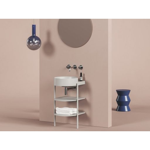 Yard 40 kerámiamosdó Smoke Grey, túlfolyó furat nélkül