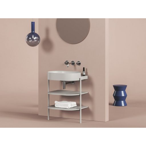 Yard 60 kerámiamosdó Smoke Grey, túlfolyó furat nélkül