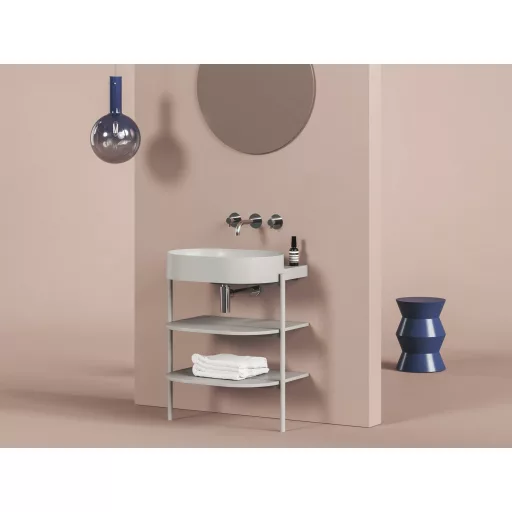 Yard 60 kerámiamosdó Smoke Grey, túlfolyó furat nélkül