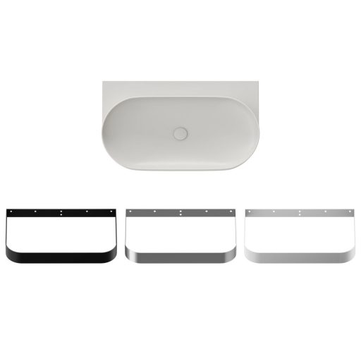 Yard 80 kerámiamosdó Smoke Grey, túlfolyó furat nélkül