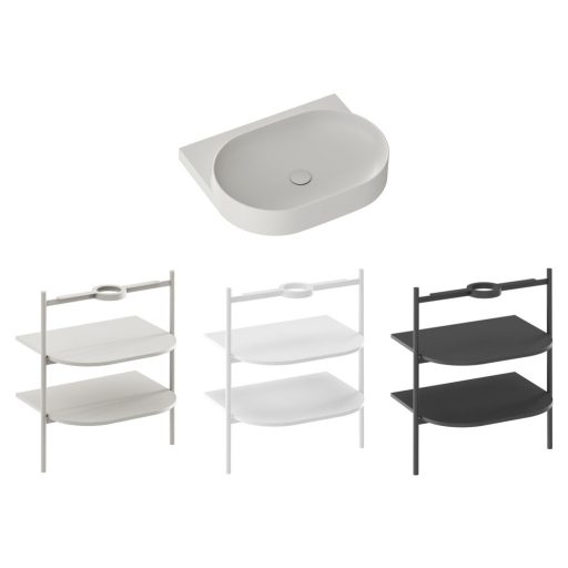 Yard 60 kerámiamosdó Smoke Grey