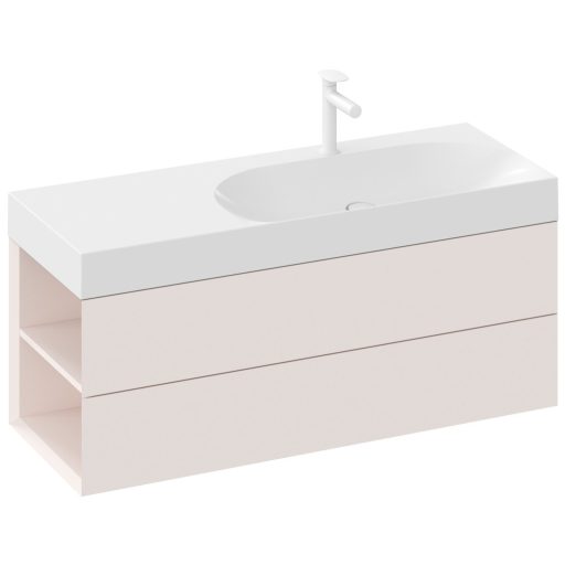 Lite 120/80 mosdó bal fehér, túlfolyó nélkül, csaptelep furattal