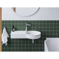   ARC 83/43 mosdó bal fehér, túlfolyó nélkül, csaptelep furattal