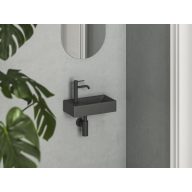 Veda Wall 40 kézmosó bal antracit