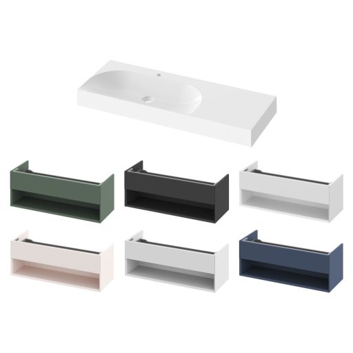 Lite 120/80 mosdó jobb fehér, túlfolyó nélkül, csaptelep furattal