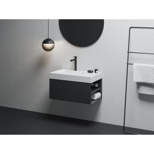 Lite 80/60 mosdó jobb fehér, túlfolyó nélkül, csaptelep furattal