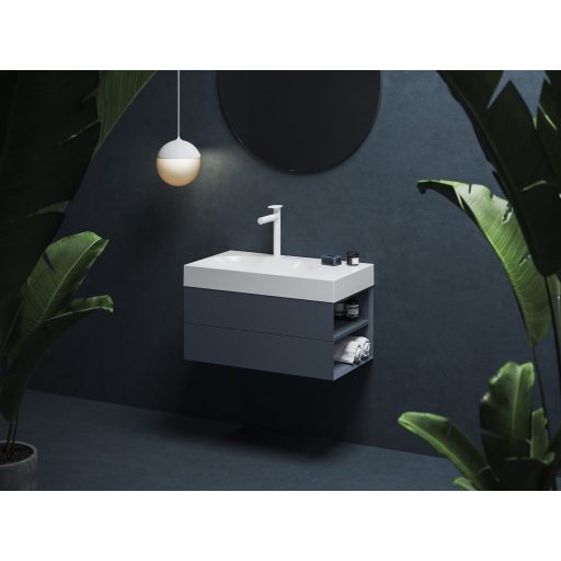 Lite 80/60 mosdó jobb fehér, túlfolyó nélkül, csaptelep furattal