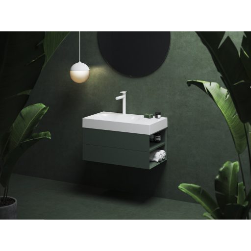 Lite 80/60 mosdó jobb fehér, túlfolyó nélkül, csaptelep furattal