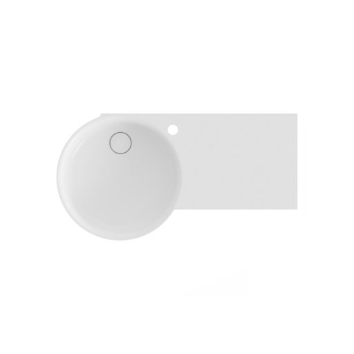 ARC 83/43 mosdó jobb fehér, túlfolyó nélkül, csaptelep furattal