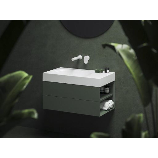 Lite 80/60 mosdó jobb fehér, túlfolyó és csaptelep furat nélkül