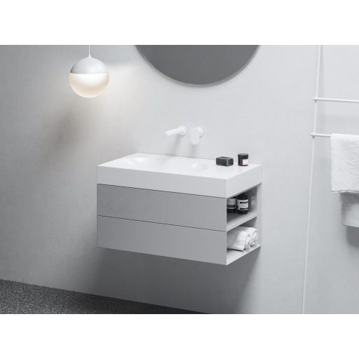 Lite 80/60 mosdó jobb fehér, túlfolyó és csaptelep furat nélkül