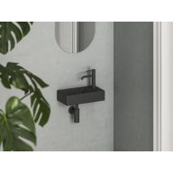 Veda Wall 40 kézmosó jobb matt fekete