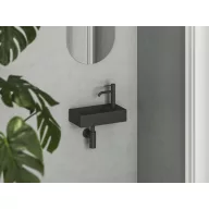 Veda Wall 40 kézmosó jobb matt fekete