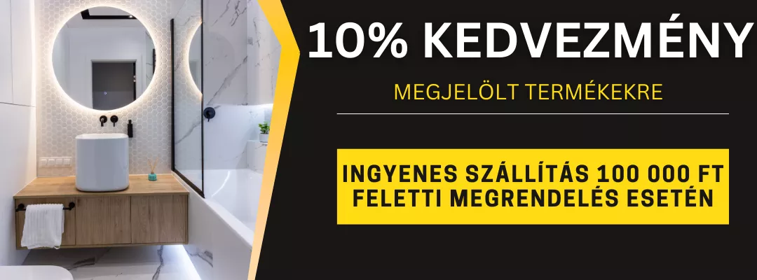 10% KEDVEZMÉNY MINDEN SZANITERRE